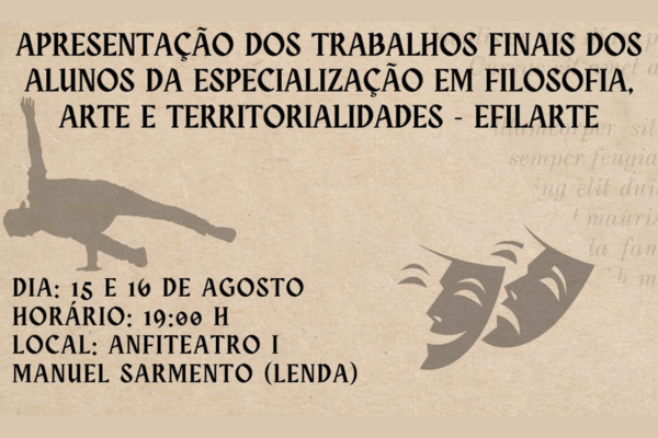 Apresentação dos trabalhos finais - Efilarte