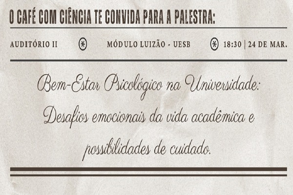 Palestra “Bem-estar psicológico na universidade"